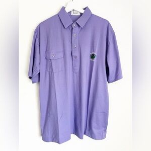 Harrods St Andrews Golf Course England Purple Golf Polo Shirt XL